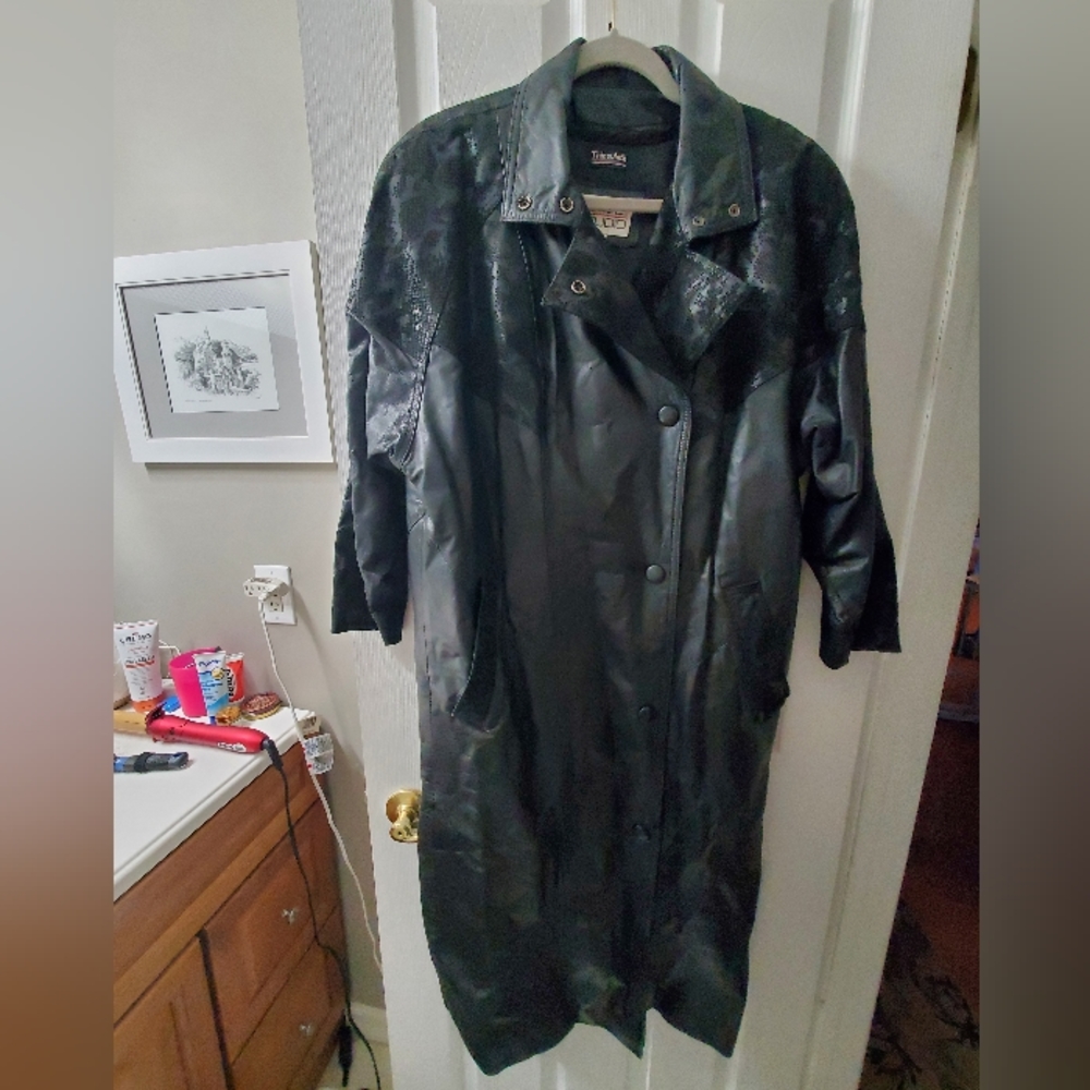 Leather coat